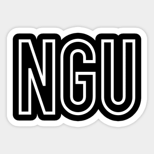 NGU Stencil Sticker